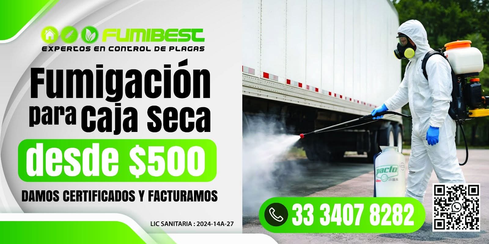 Fumigación de Caja Seca en Tlaquepaque